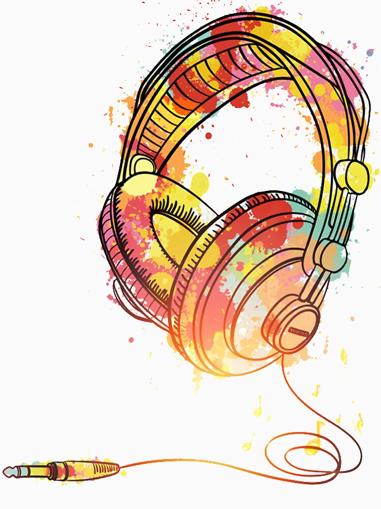 Multicolor earphone by Negasonic T-Shirts, Hoodie, Sweatshirt | BlankRebels.com (Image 3)