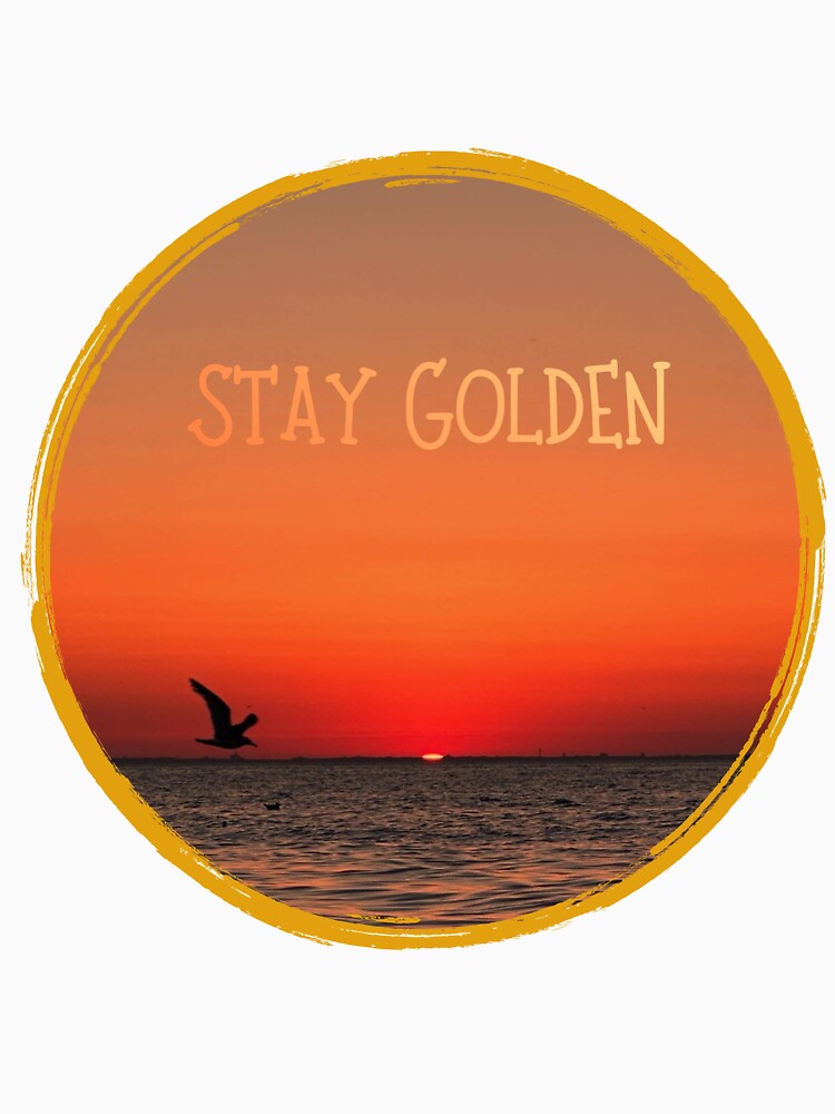 Stay Golden – Sunset Ocean Aesthetic by Zyrafiatko T-Shirts, Hoodie, Sweatshirt | BlankRebels.com (Image 3)