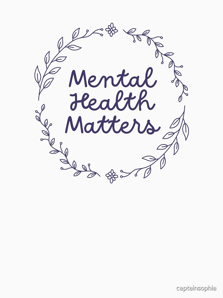 Mental Health Matters Floral Design by captainsophia T-Shirts, Hoodie, Sweatshirt | BlankRebels.com (Image 3)