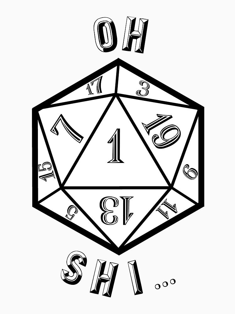 Critical Fail Dungeons and Dragons D20 Dice White by Geek-Shack T-Shirts, Hoodie, Sweatshirt | BlankRebels.com (Image 3)