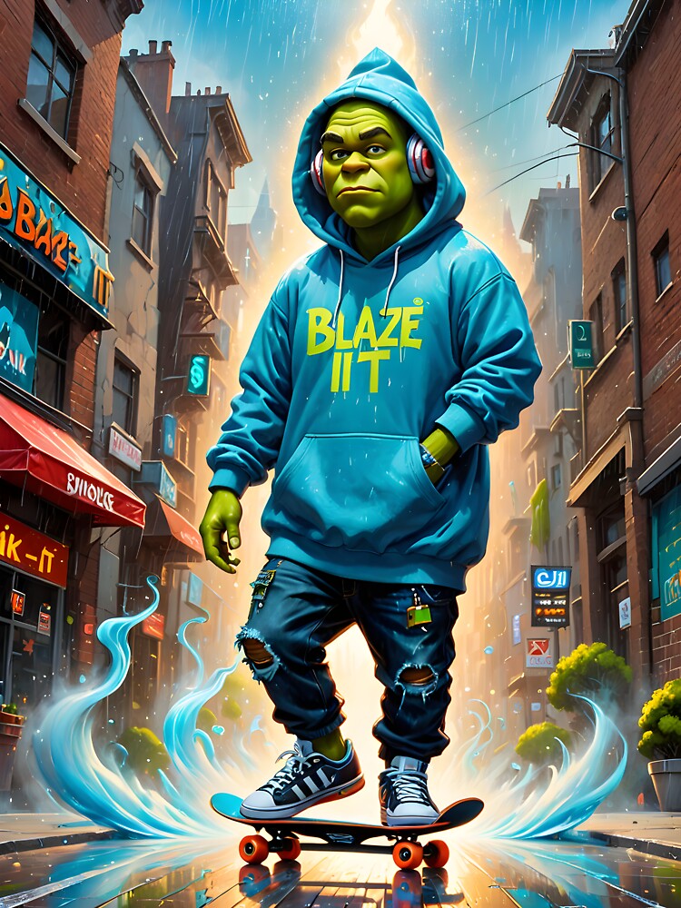 Shrek skateboard sticker! by Jhawkshop T-Shirts, Hoodie, Sweatshirt | BlankRebels.com (Image 3)