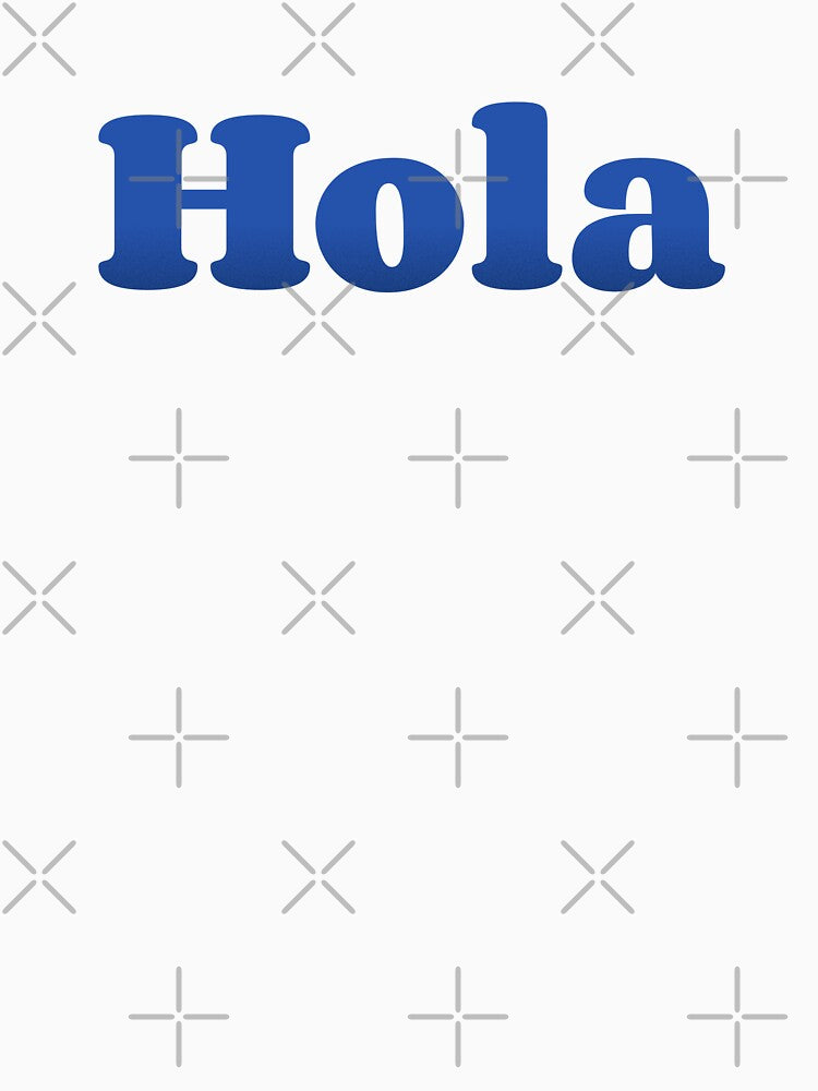 Hola Grunge Effect Typography by trepiu T-Shirts, Hoodie, Sweatshirt | BlankRebels.com (Image 3)