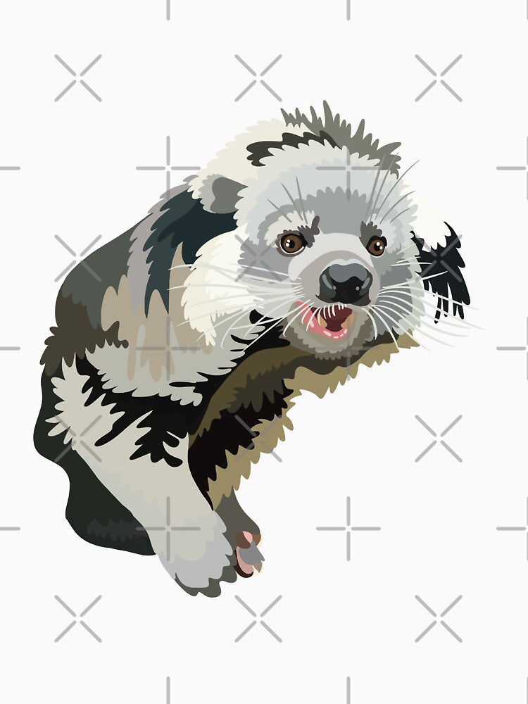 Binturong Illustration Exotic Wildlife Art by PrettylittlepastelUk T-Shirts, Hoodie, Sweatshirt | BlankRebels.com (Image 3)