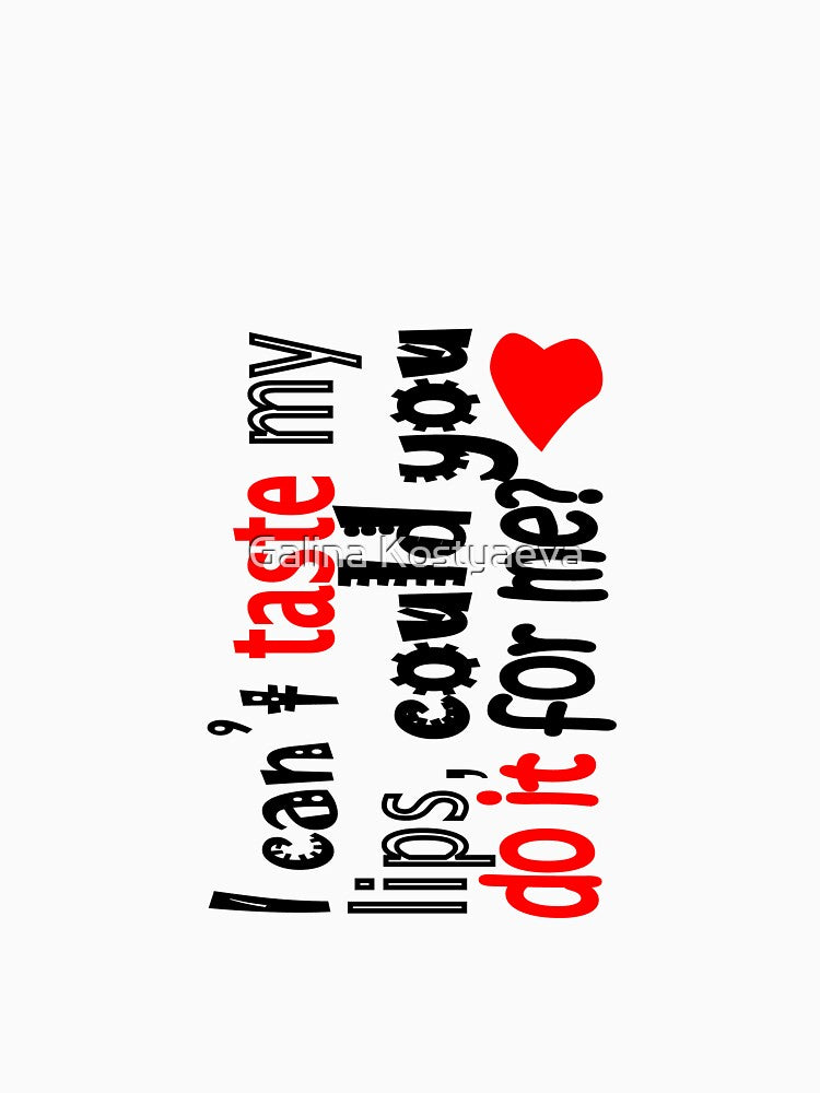 Cool inscription on a t-shirt by Galina Kostyaeva Hoodie, Sweatshirt | BlankRebels.com (Image 3)