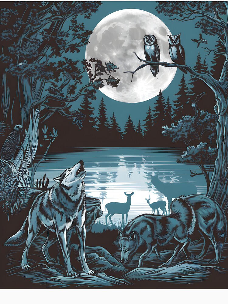 Nighttime Forest T-Shirts, Hoodie, Sweatshirt