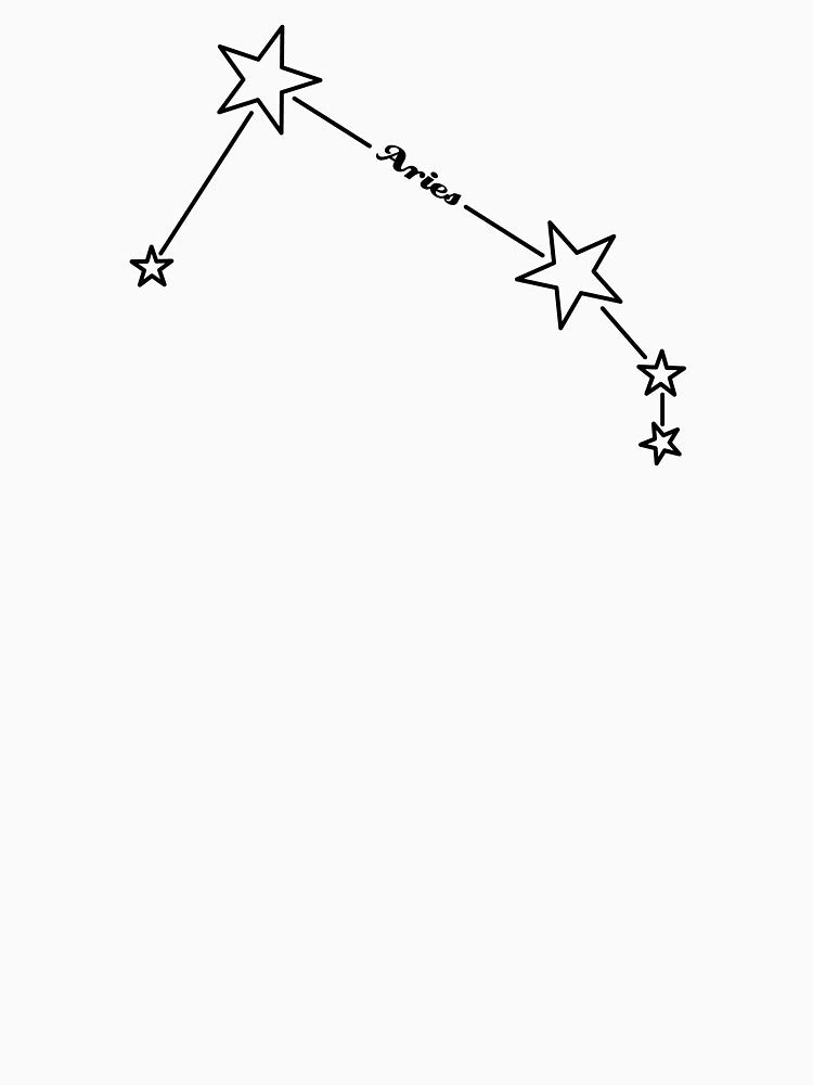 Aries Star Sign Constellation Retro Text T-Shirts, Hoodie, Sweatshirt