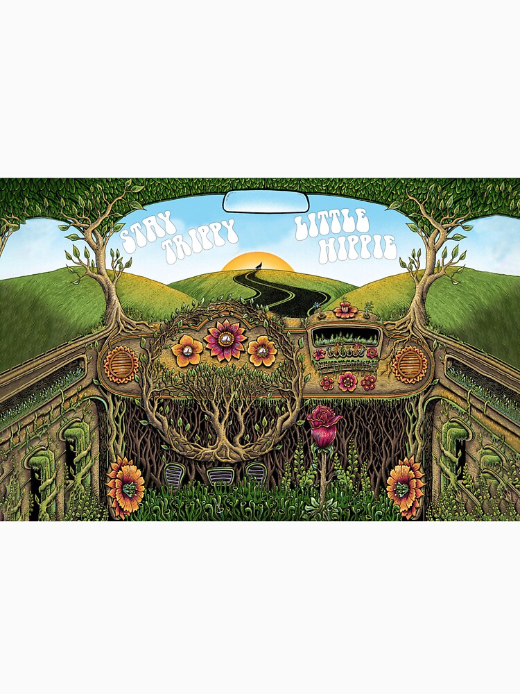 Stay Trippy Little Hippie Poster, Hippie Wall Art, Hippie Wall Decor, Hippie Decor, Hippie Art, Trippy Poster,... (Image 3)