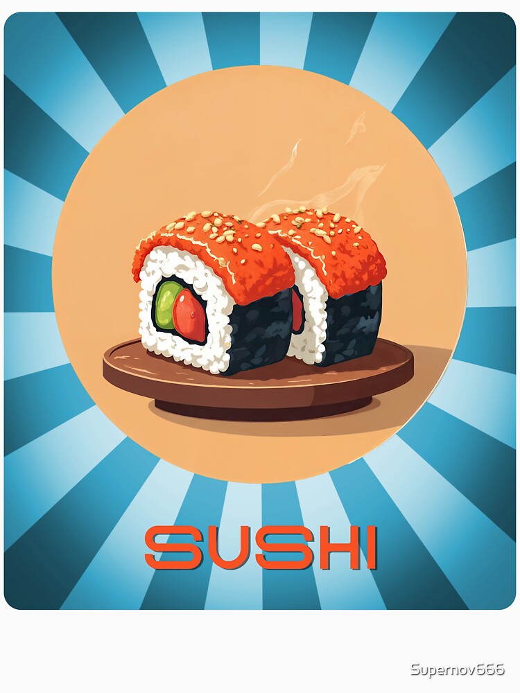 Sushi Sensation Burst by ForeverPrintsOK T-Shirts, Hoodie, Sweatshirt | BlankRebels.com (Image 3)
