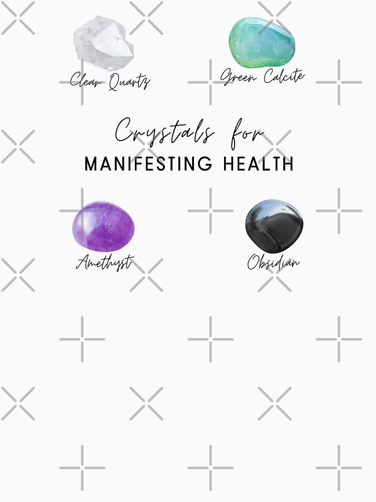 Crystals for Manifesting Health by mooneko T-Shirts, Hoodie, Sweatshirt | BlankRebels.com (Image 3)