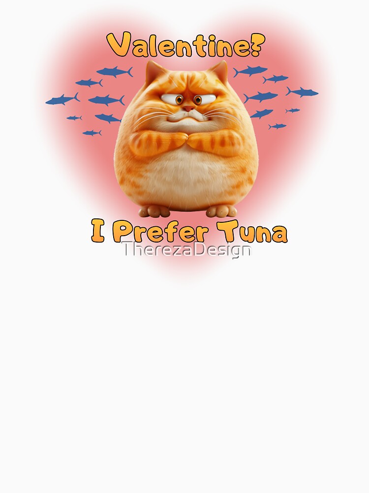 Funny Cat Valentine - Chubby Cat by TherezaDesign