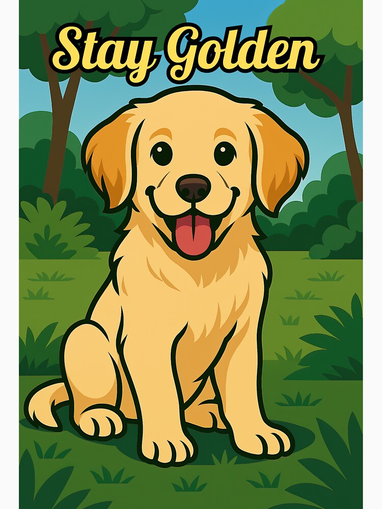 Stay Golden | Retro Golden Retriever Mom Shirt & Gifts by PetJoyPrintsCO