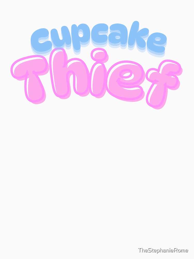 Cupcake Thief – Cute Pastel Bubble Letter Aesthetic Typography by TheStephanieRome T-Shirts, Hoodie, Sweatshirt (Image 3)