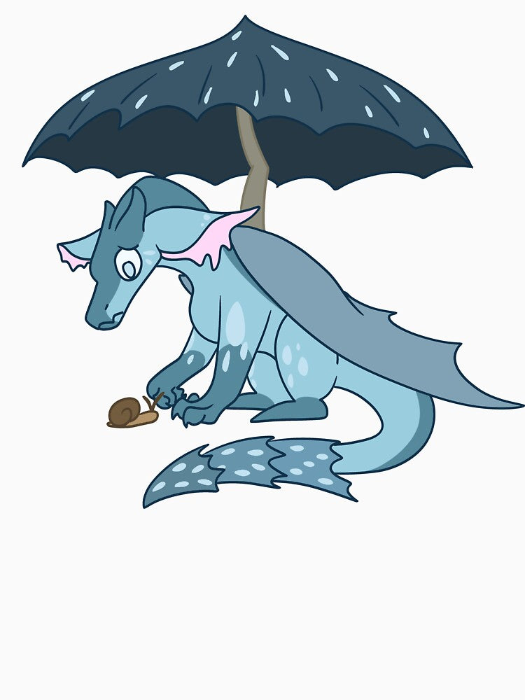 Blue Umbrella Dragon by Crazy-Creators T-Shirts, Hoodie, Sweatshirt | BlankRebels.com (Image 3)