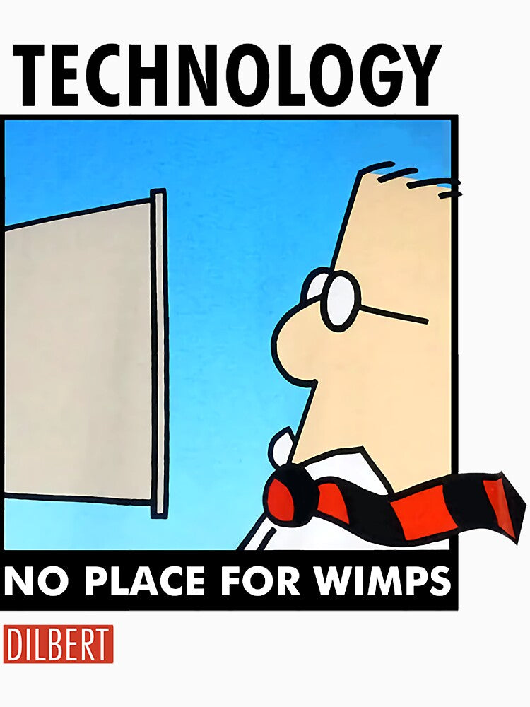 Vintage - Technology No Place For Wimps1990s Large Trending by magdaskohler23 T-Shirts, Hoodie, Sweatshirt (Image 3)