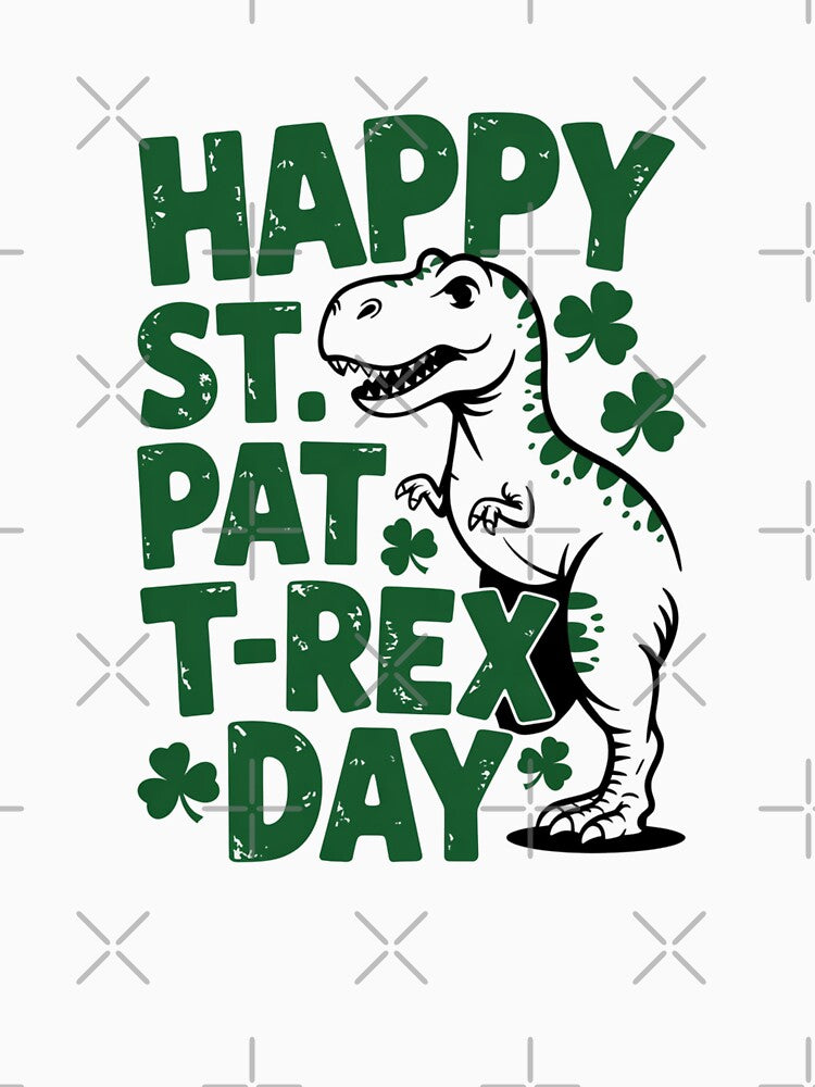 Happy St Pat T-Rex Day Dinosaur Irish Holiday by Theme-Art T-Shirts, Hoodie, Sweatshirt | BlankRebels.com (Image 3)