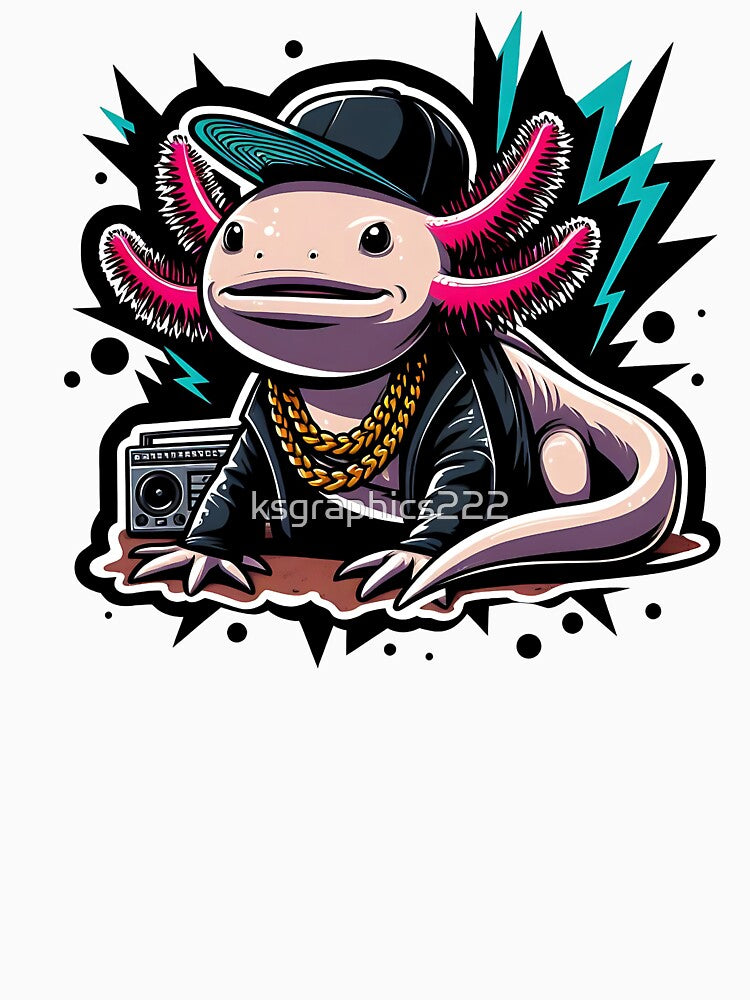 Axolotl Art #134 | Axolotl Lovers by ksgraphics222 T-Shirts, Hoodie, Sweatshirt | BlankRebels.com (Image 3)