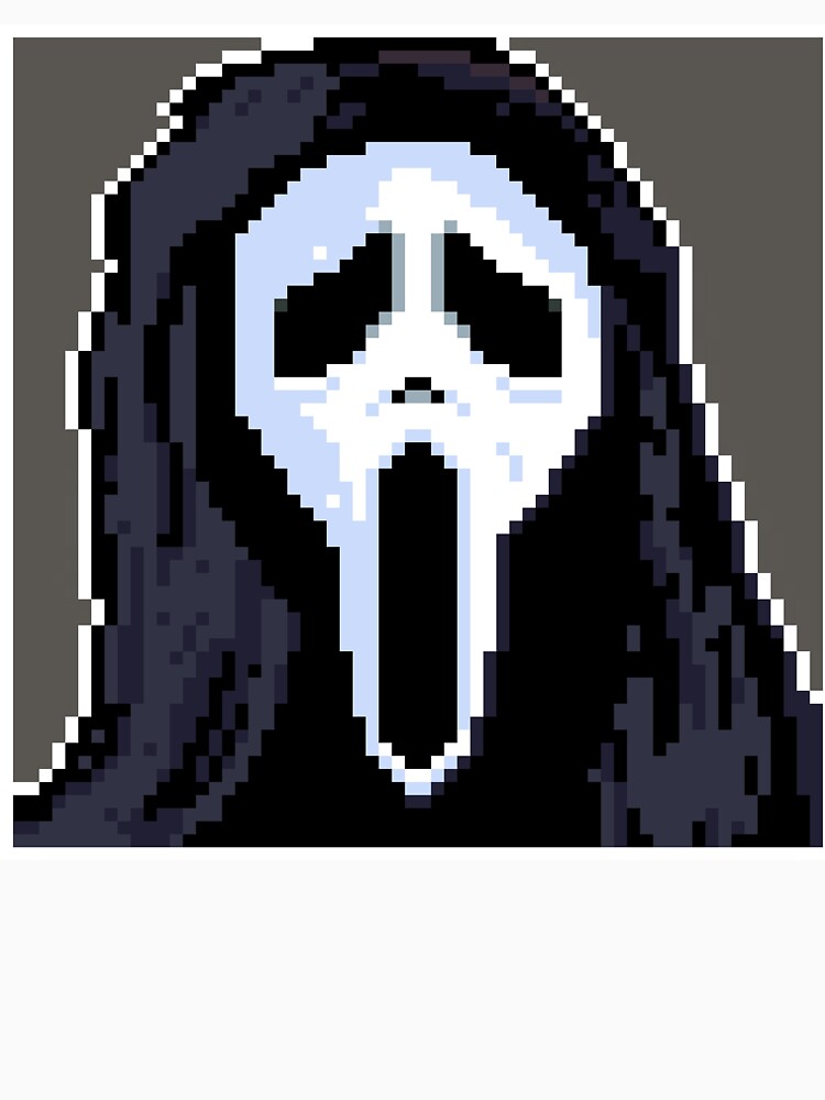 Scream 'Ghostface' Pixel Art Portrait by Breadbin Art T-Shirts, Hoodie, Sweatshirt | BlankRebels.com (Image 3)