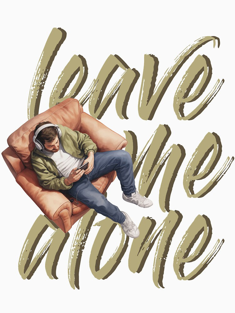 Leave me alone | Funny cute musician audiophile T-Shirt | Unisex present tee for geek nerd cool tech |... (Image 3)