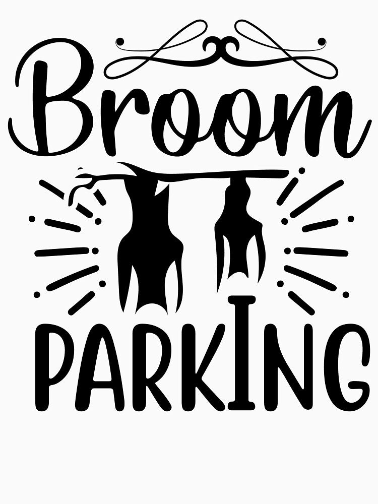 Broom Parking Funny Halloween by DNW-art T-Shirts, Hoodie, Sweatshirt | BlankRebels.com (Image 3)