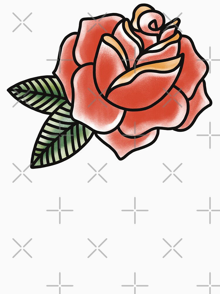 American Traditional Rose Tattoo by murialbezanson T-Shirts, Hoodie, Sweatshirt | BlankRebels.com (Image 3)
