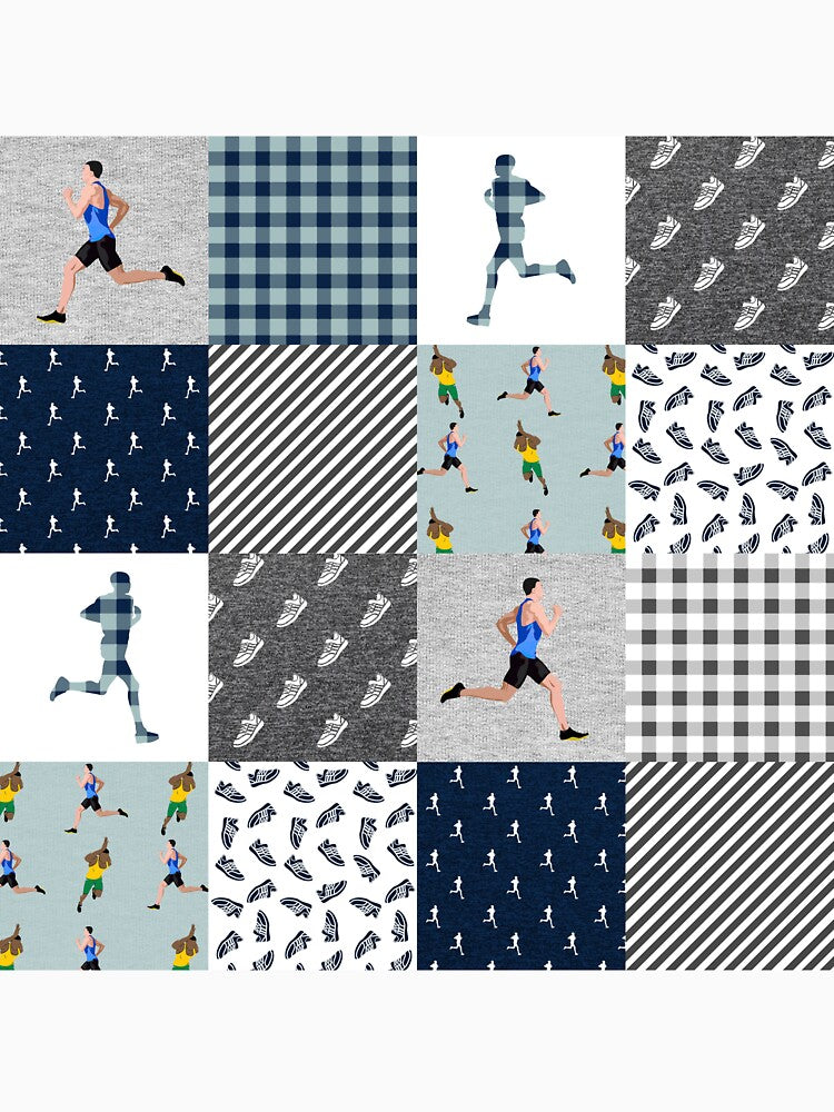 Funny Running Blue Plaid by AletacStore T-Shirts, Hoodie, Sweatshirt | BlankRebels.com (Image 3)