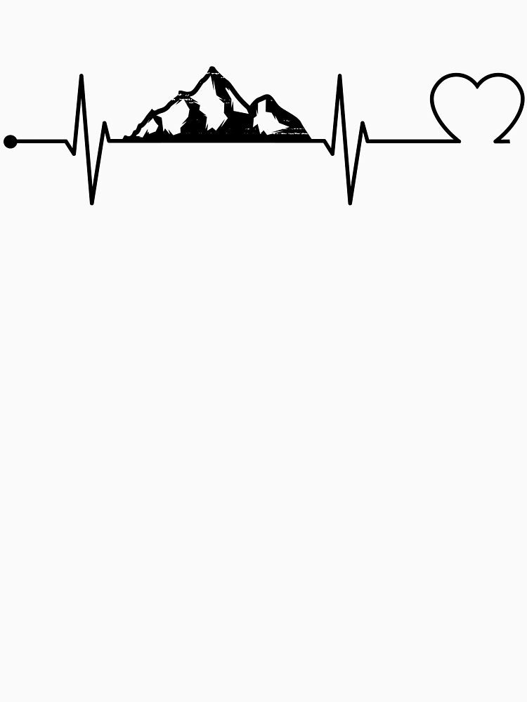 Outdoor Adventure Mountain Heartbeat Love Design by GetGoodFit T-Shirts, Hoodie, Sweatshirt | BlankRebels.com (Image 3)