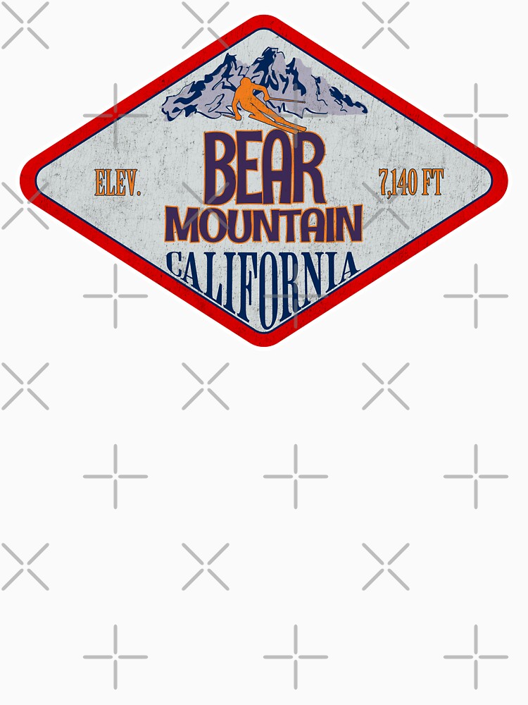 Bear Mountain Ski Resort, California, Vintage skiing badge design by Wanderful-roads T-Shirts, Hoodie, Sweatshirt (Image 3)