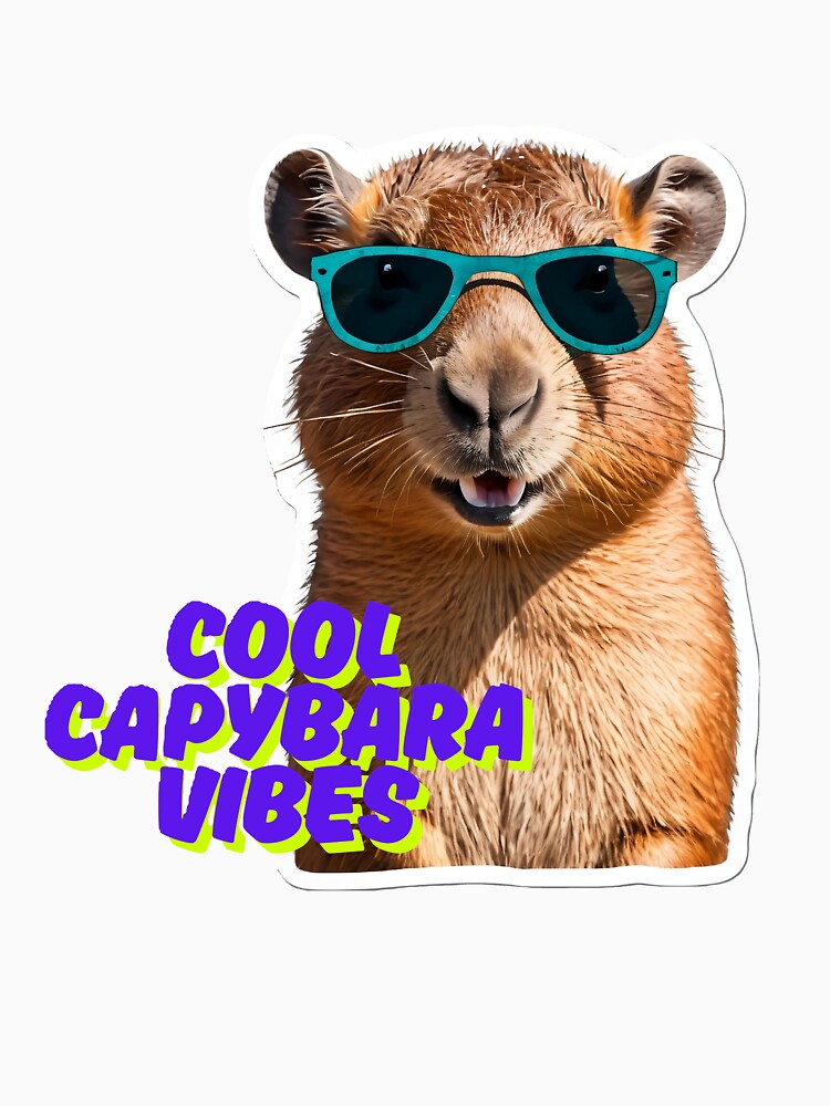 Cool Capybara Vibes by TheRidhart T-Shirts, Hoodie, Sweatshirt | BlankRebels.com (Image 3)