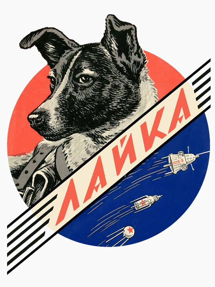 Laika first space dog — Soviet space by AubreyDurepos T-Shirts, Hoodie, Sweatshirt | BlankRebels.com (Image 3)