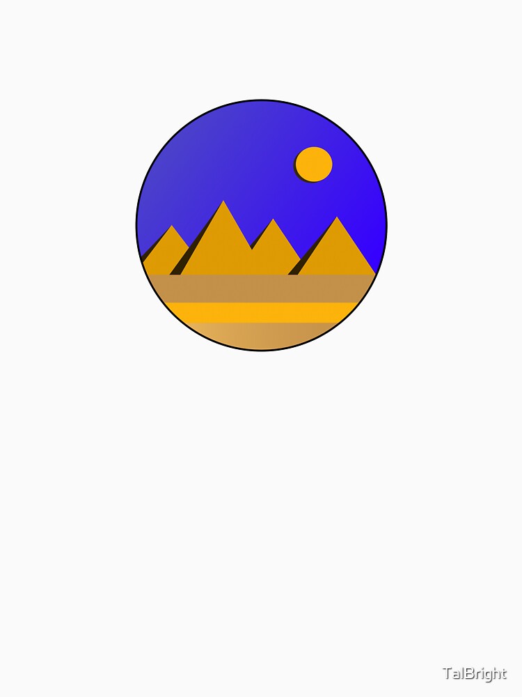 Mountain Landscape Illustration by TalBright T-Shirts, Hoodie, Sweatshirt | BlankRebels.com (Image 3)