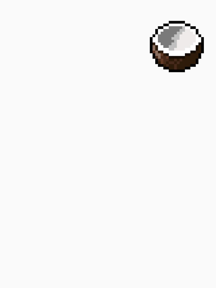 Pixel Coconut Slice - pixel food art by LittleFoodShop T-Shirts, Hoodie, Sweatshirt | BlankRebels.com (Image 3)