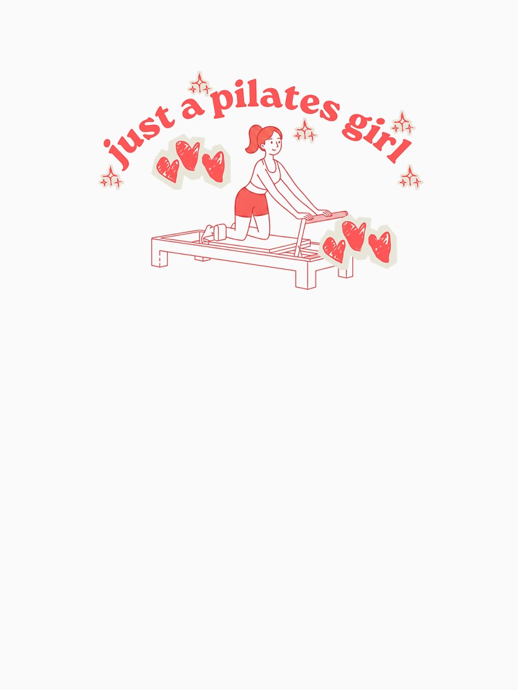 Just a Pilates Girl | Retro Illustration, Kawaii Style, and Vintage Fitness Vibes by fitnessgirlie T-Shirts,... (Image 3)