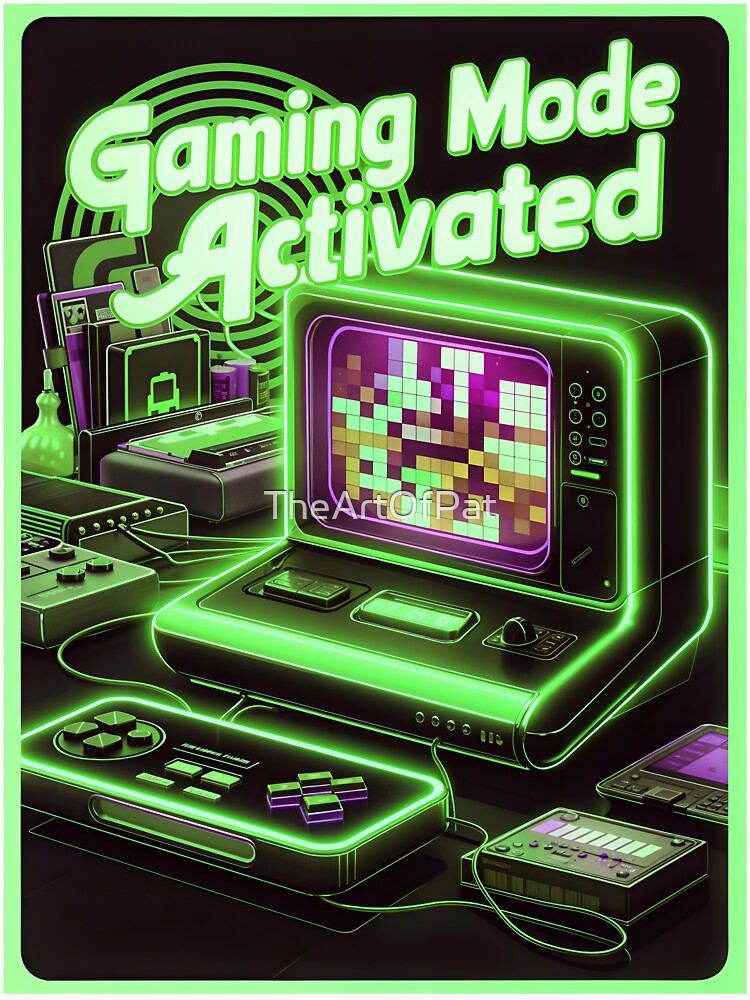 Gaming Mode Activated Retro Gamer Quote by TheArtOfPat T-Shirts, Hoodie, Sweatshirt | BlankRebels.com (Image 3)