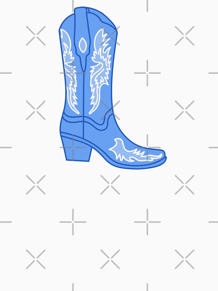 Blue cowgirl boots. by CoCoArt-Ua