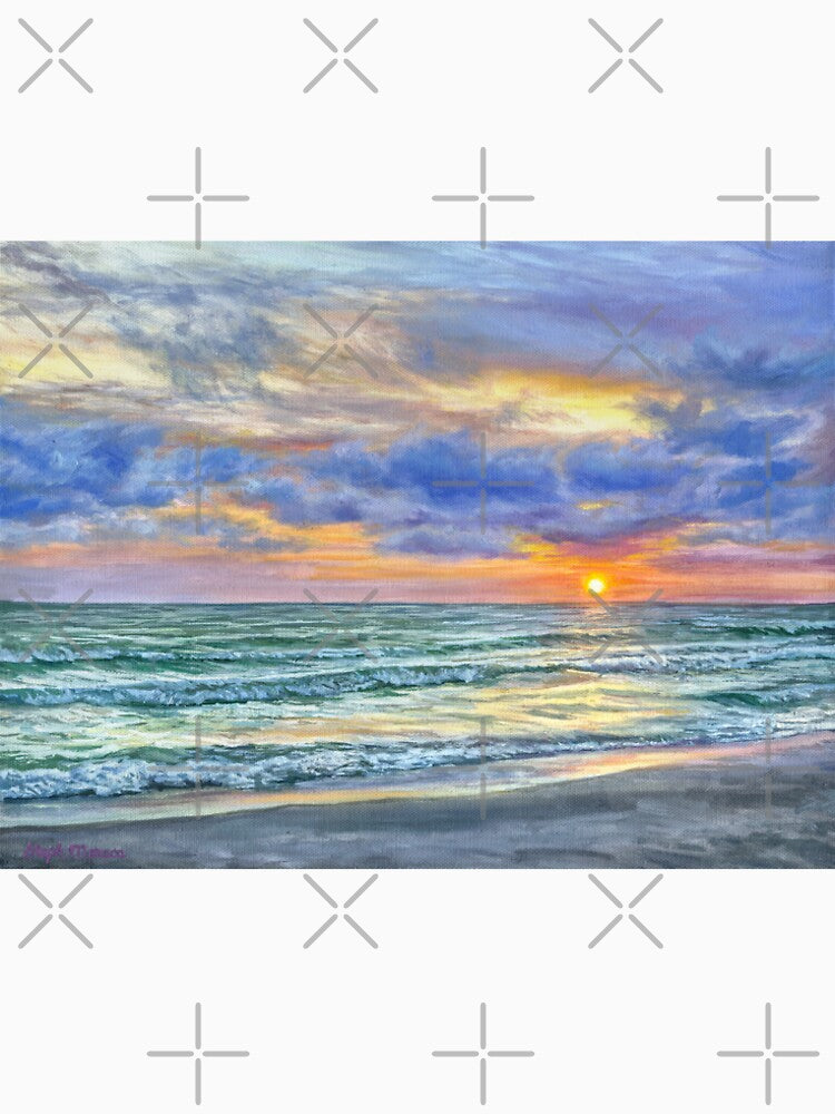 Serene Ocean Sunset by Steph Moraca T-Shirts, Hoodie, Sweatshirt | BlankRebels.com (Image 2)