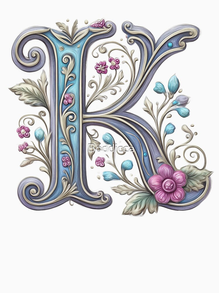 Belle Epoque Monogram K by Boddicca T-Shirts, Hoodie, Sweatshirt | BlankRebels.com (Image 3)