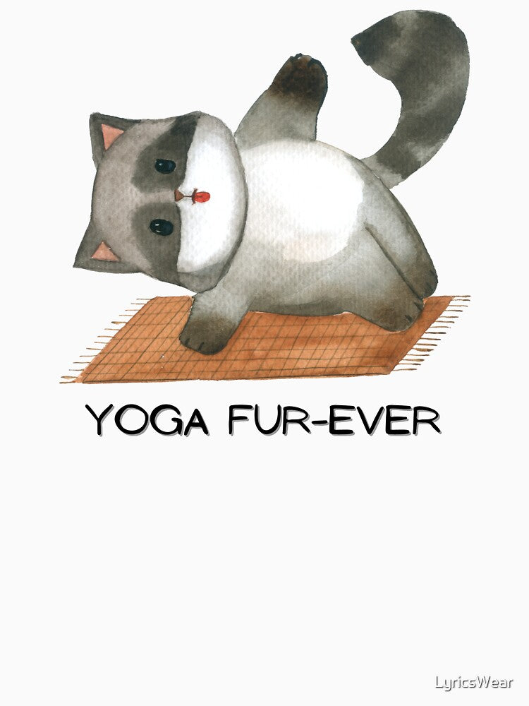 YOGA FUR-EVER by LyricsWear T-Shirts, Hoodie, Sweatshirt | BlankRebels.com (Image 3)