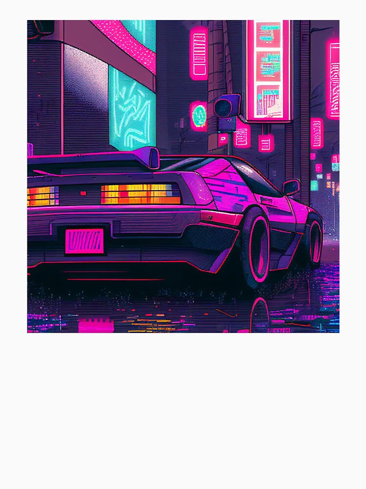 Cyber car. by Pixelarium T-Shirts, Hoodie, Sweatshirt | BlankRebels.com (Image 3)