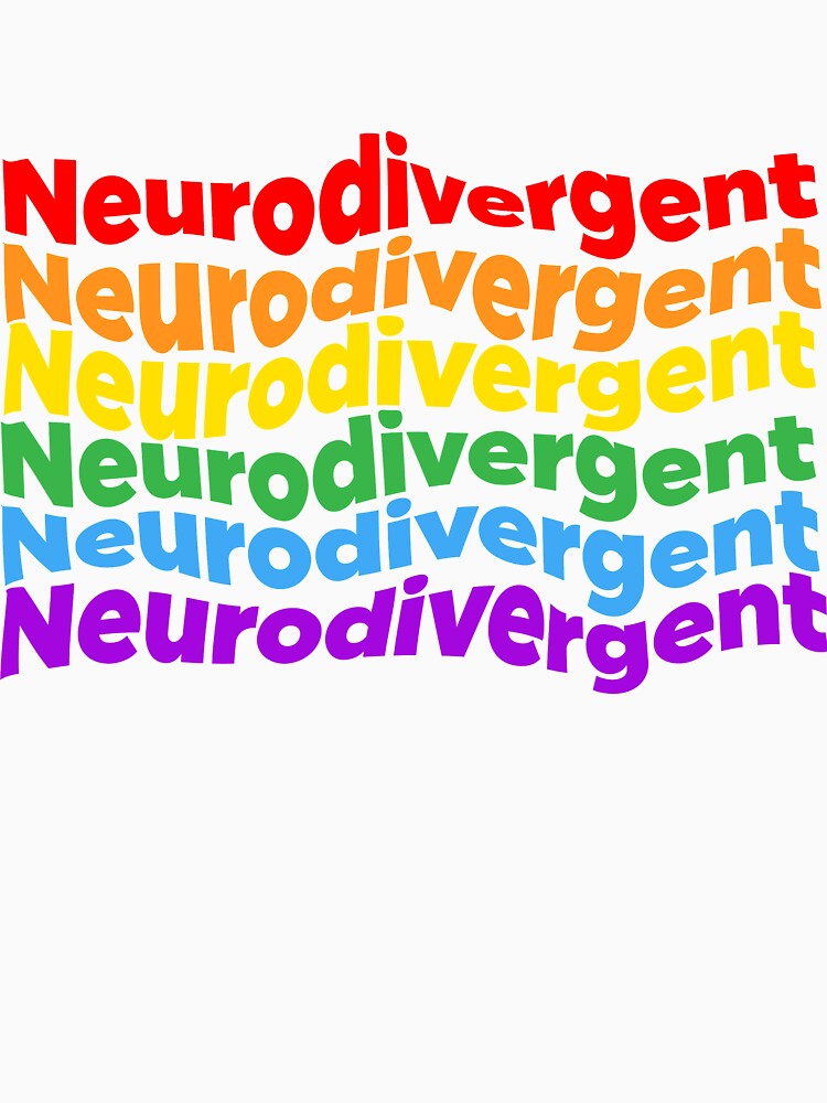 Neurodivergent Rainbow by biznesscasual T-Shirts, Hoodie, Sweatshirt | BlankRebels.com (Image 3)
