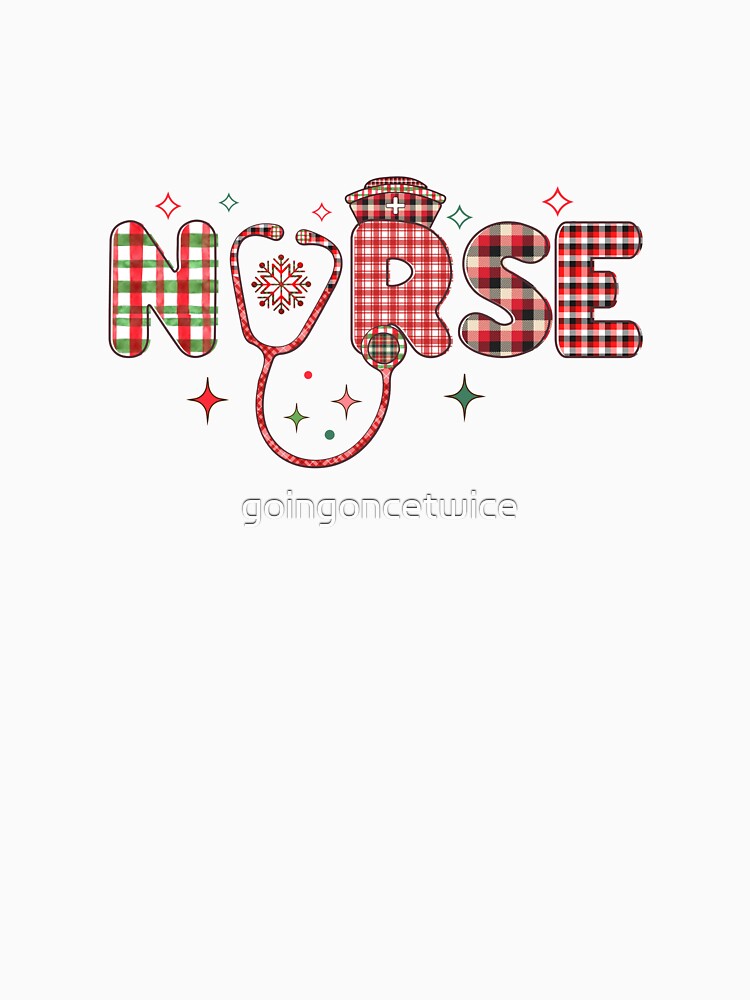 Christmas Nurse by goingoncetwice T-Shirts, Hoodie, Sweatshirt | BlankRebels.com (Image 3)