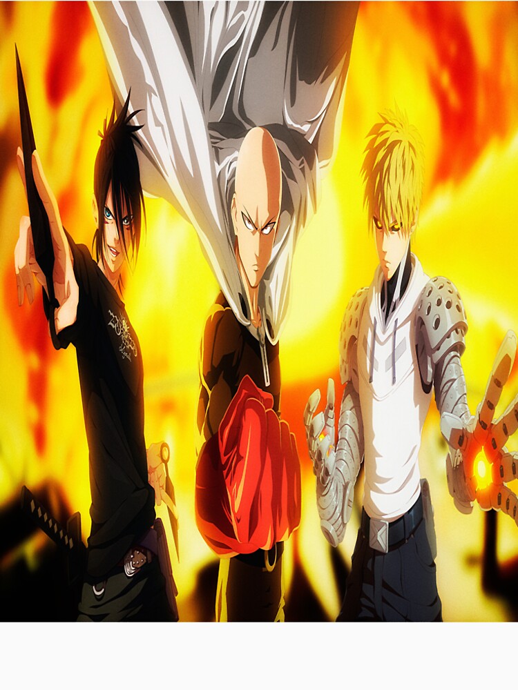 Anime Hero Trio – Ultimate Power Squad Aesthetic Art by SSVSTICKERS