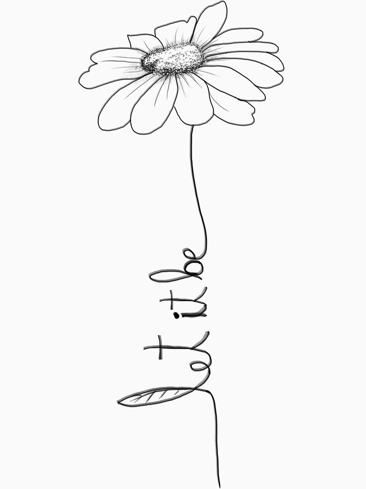 Let It Be Hippie Flower by RaymondPurves T-Shirts, Hoodie, Sweatshirt | BlankRebels.com (Image 3)