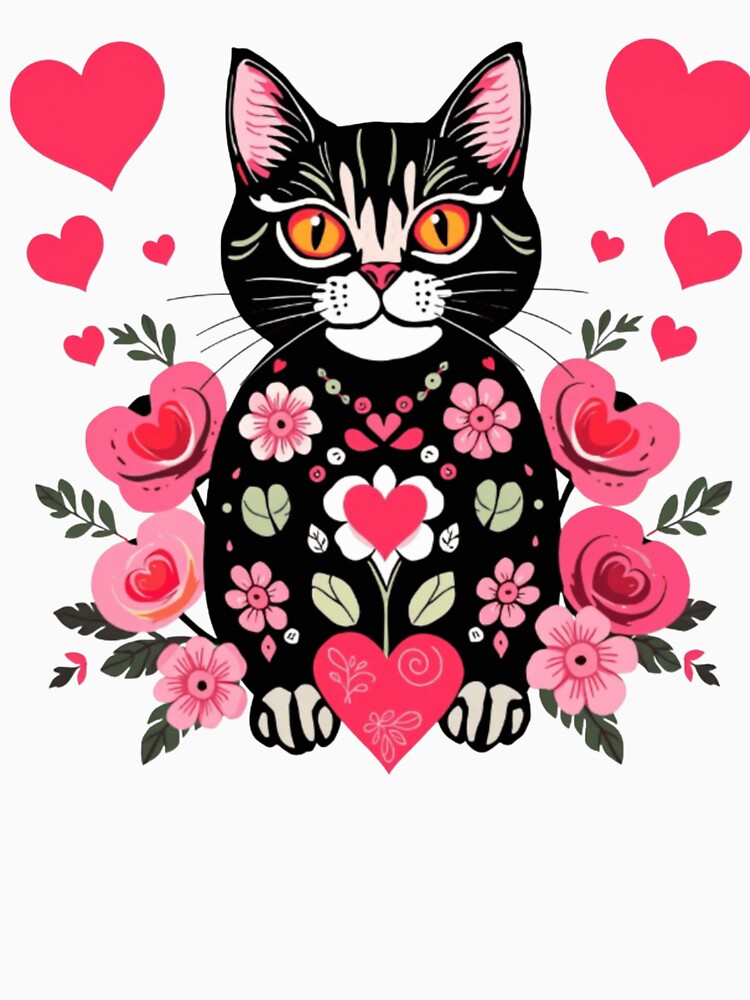 Lovely floral kitty by Roxburylane T-Shirts, Hoodie, Sweatshirt | BlankRebels.com (Image 3)
