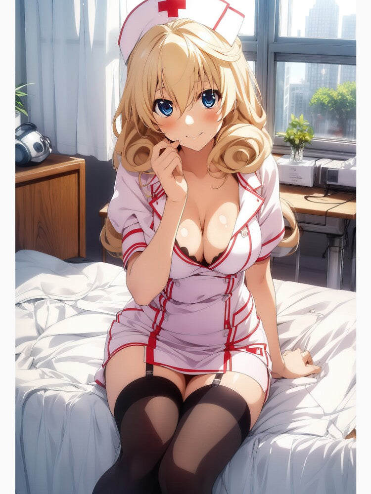 Realistic Anime nurse portrait in clinic art by TheArtistOf2022