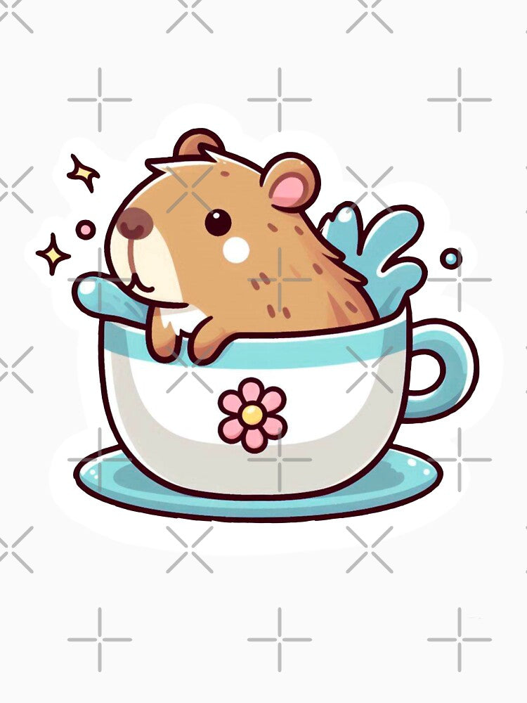 Capybara in a teacup by jazwakefieldart T-Shirts, Hoodie, Sweatshirt | BlankRebels.com (Image 3)