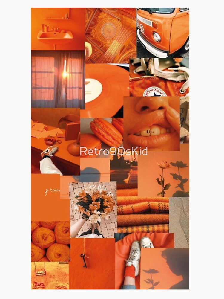 Orange Vintage Aesthetic Collage by Retro90sKid