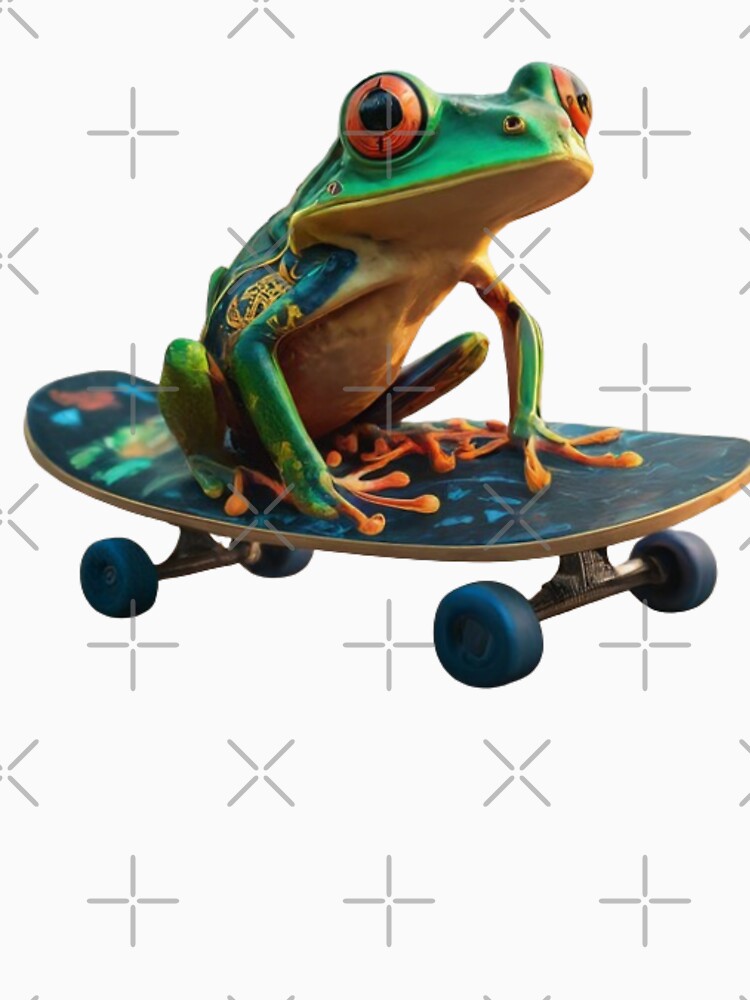 FROG ON A SKATEBOARD by Obinne T-Shirts, Hoodie, Sweatshirt | BlankRebels.com (Image 3)
