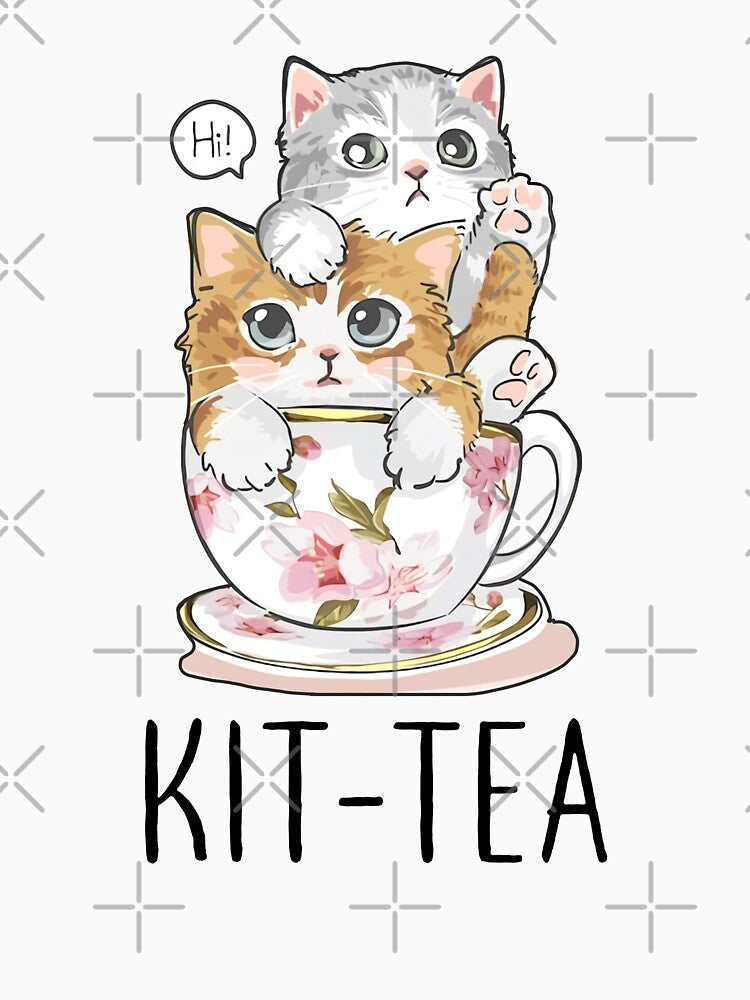 Kit Tea Cat Lover, Cute Cat, Paw, Cat In Tea Cup, Minimalist Cat, Aesthetic, by Craig Hall T-Shirts, Hoodie,... (Image 3)