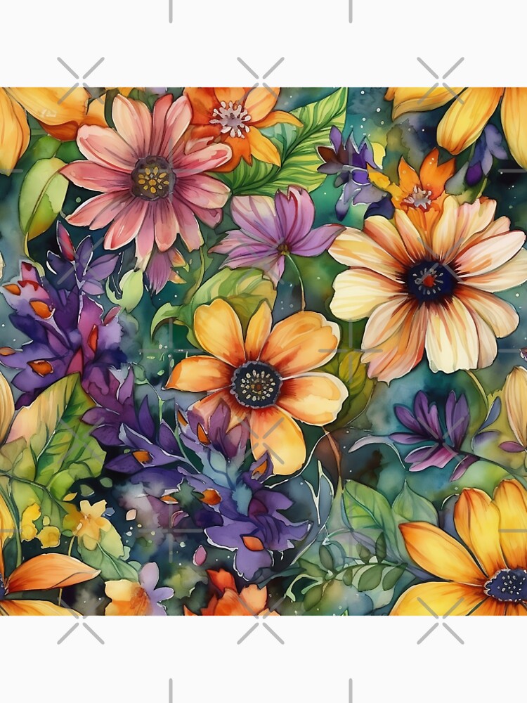 Springtime Floral Blooms 22 : Watercolor Floral Seamless Pattern for DIY Crafts and Home Decor by Shadi Rosenow... (Image 2)