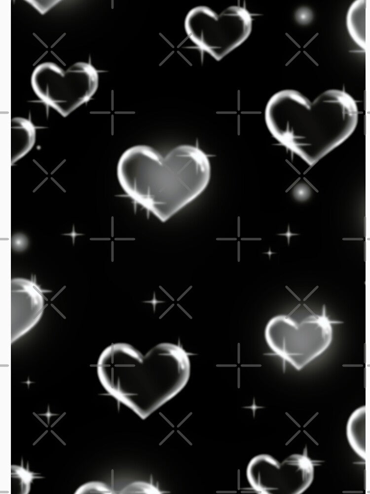 Y2K GOTH BUBBLE HEARTS by DiscoVibes T-Shirts, Hoodie, Sweatshirt | BlankRebels.com (Image 3)